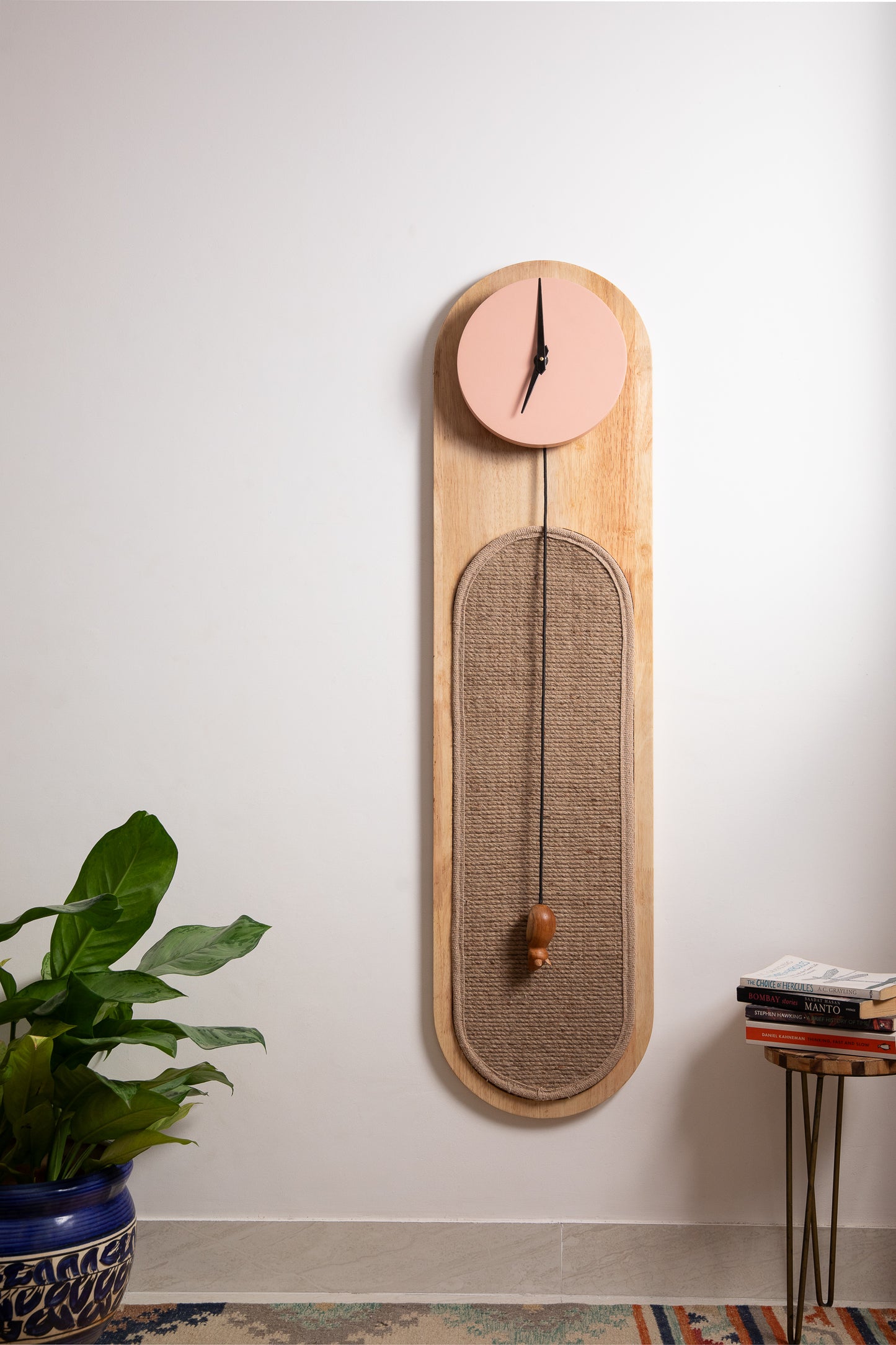 Pawndulum Wall Clock | With Scratch Pad For Cats